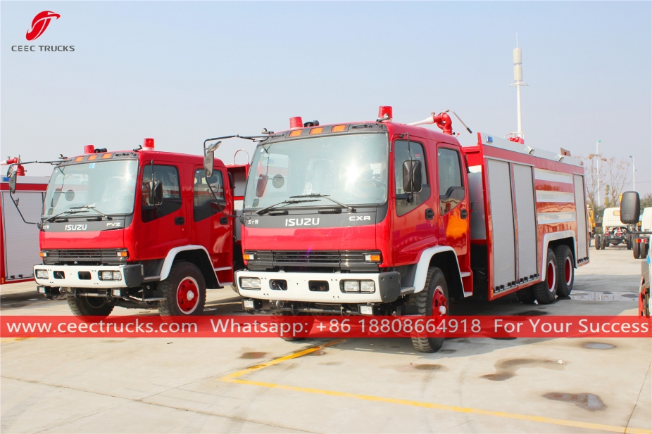 Camion dei vigili del fuoco in schiuma ISUZU FVZ