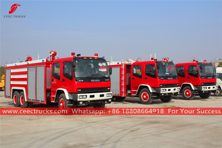 Camion dei vigili del fuoco in schiuma ISUZU FVZ