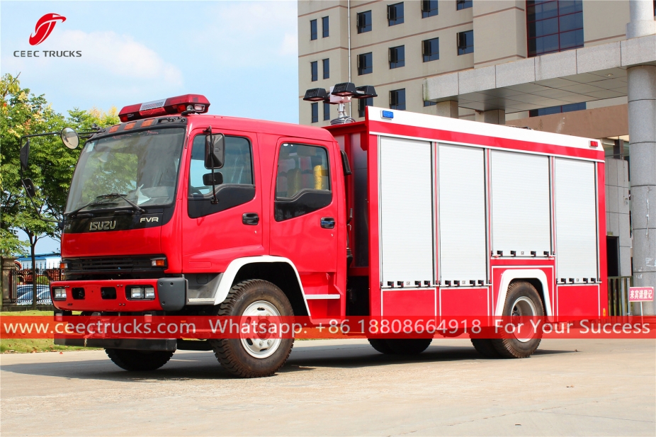 Camion dei vigili del fuoco di salvataggio di emergenza ISUZU FVR