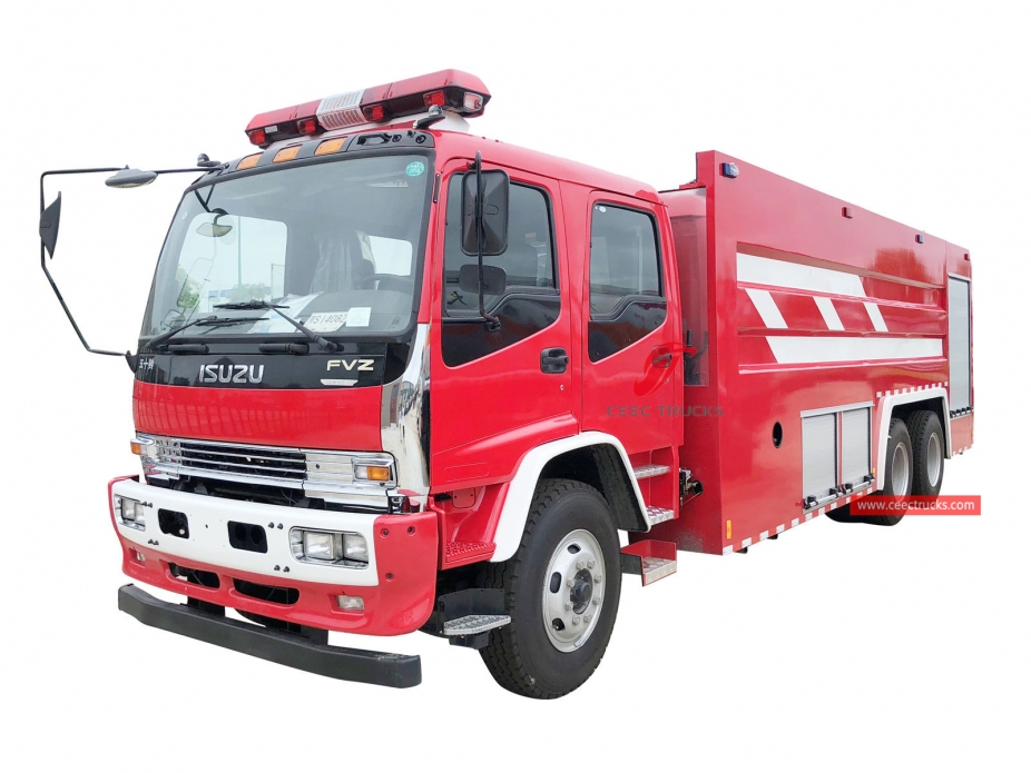 Camion dei vigili del fuoco in schiuma d'acqua ISUZU 12CBM