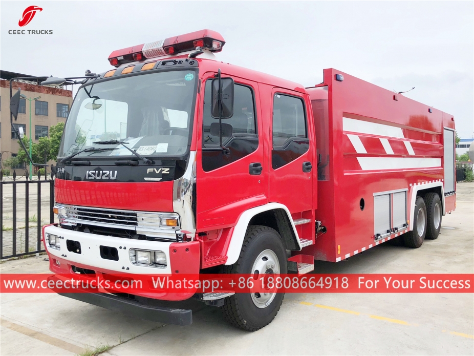 Camion dei vigili del fuoco in schiuma d'acqua ISUZU 12CBM