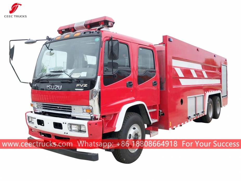 Camion dei vigili del fuoco in schiuma d'acqua ISUZU 12CBM