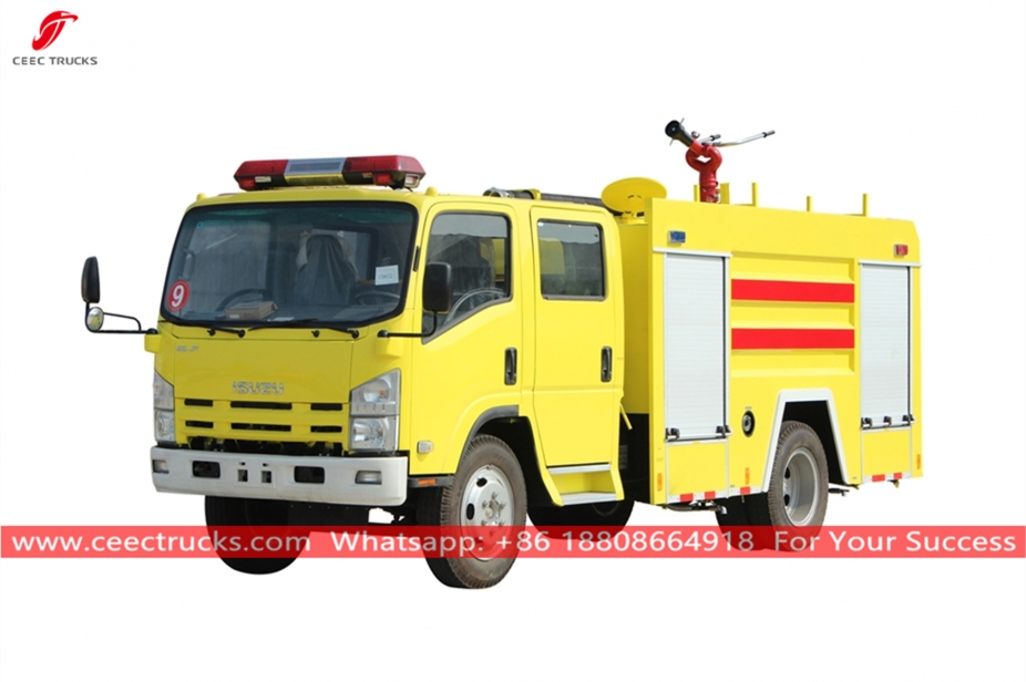 Camion antincendio a schiuma d'acqua ISUZU 4 + 1CBM