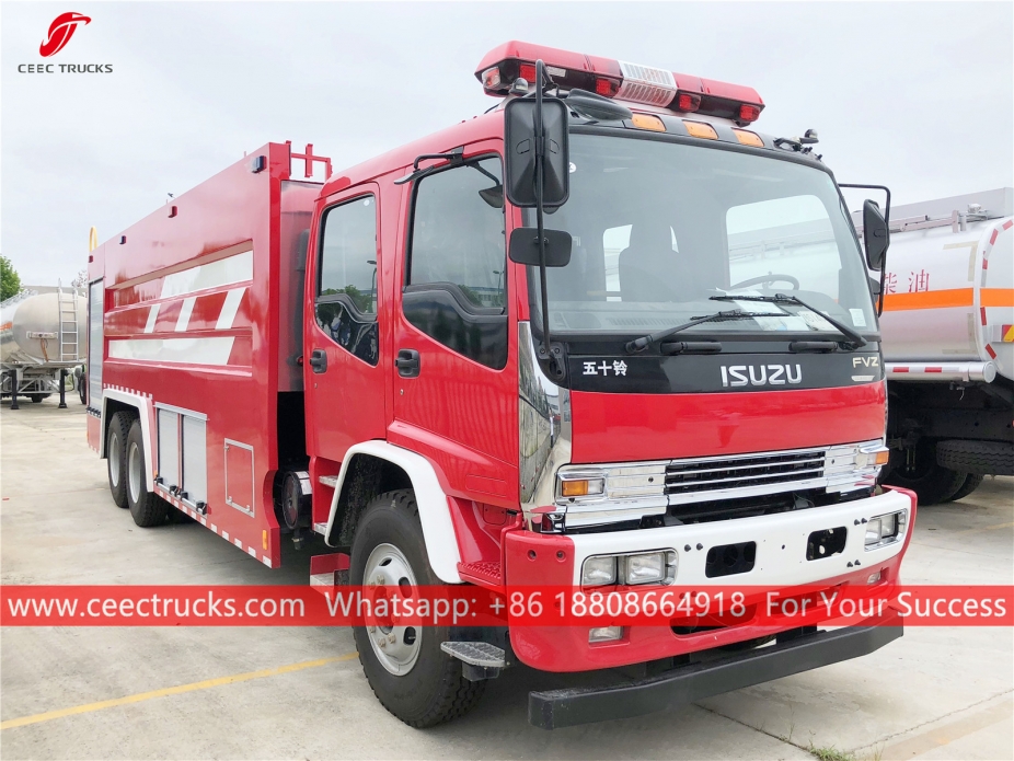 Camion dei vigili del fuoco in schiuma d'acqua ISUZU 12CBM