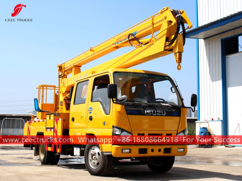 Camion da lavoro con piattaforma aerea ISUZU da 16 m