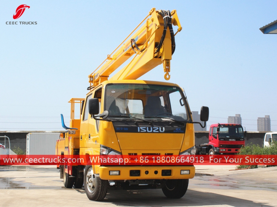 Camion da lavoro con piattaforma aerea ISUZU da 16 m