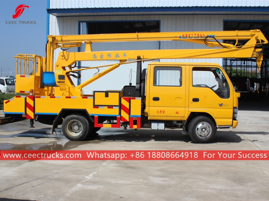 Camion da lavoro con piattaforma aerea ISUZU da 16 m