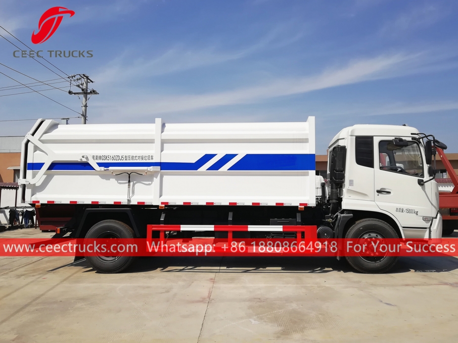 15CBM camion per la raccolta dei rifiuti Dongfeng