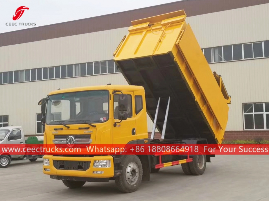 12CBM Attracco camion della spazzatura DONGFENG