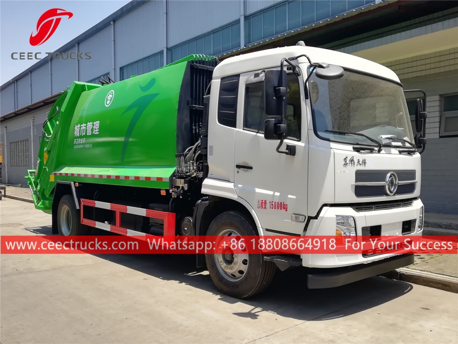 Camion di compressione dei rifiuti Dongfeng 12CBM