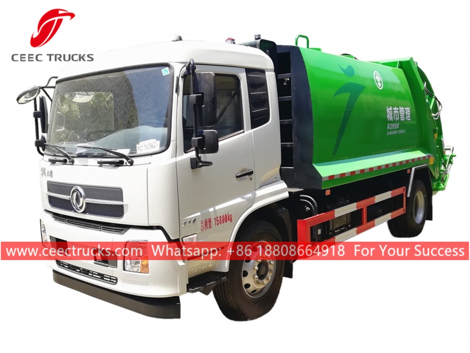 Camion di compressione dei rifiuti Dongfeng 12CBM