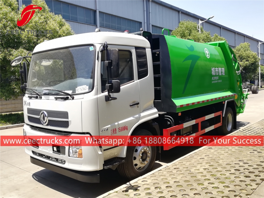 Camion di compressione dei rifiuti Dongfeng 12CBM