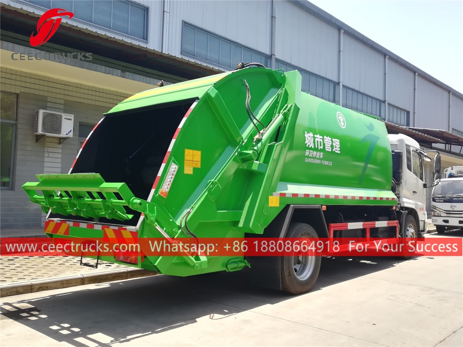 Camion di compressione dei rifiuti Dongfeng 12CBM