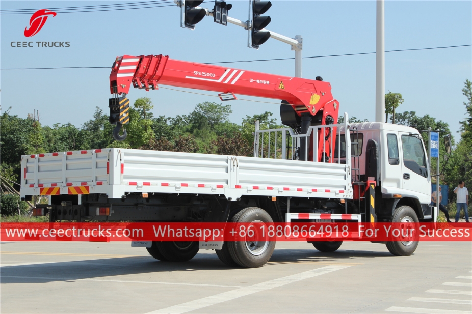 Gru montata su camion ISUZU FTR da 10 tonnellate