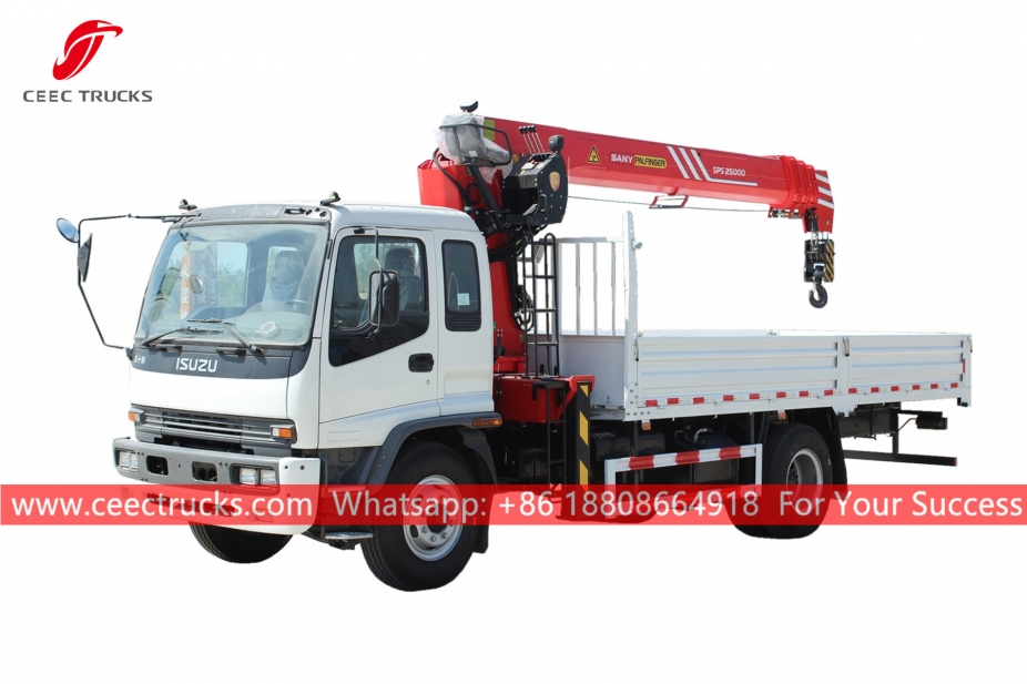 Autocarro con gru Palfinger ISUZU FTR da 10 tonnellate