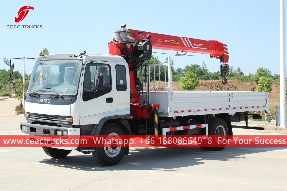 Autocarro con gru Palfinger ISUZU FTR da 10 tonnellate