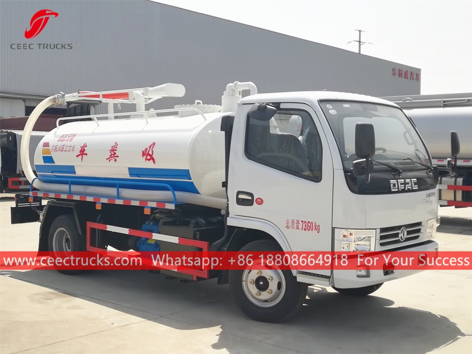 Camion di aspirazione settica da 4.500 litri DongFeng