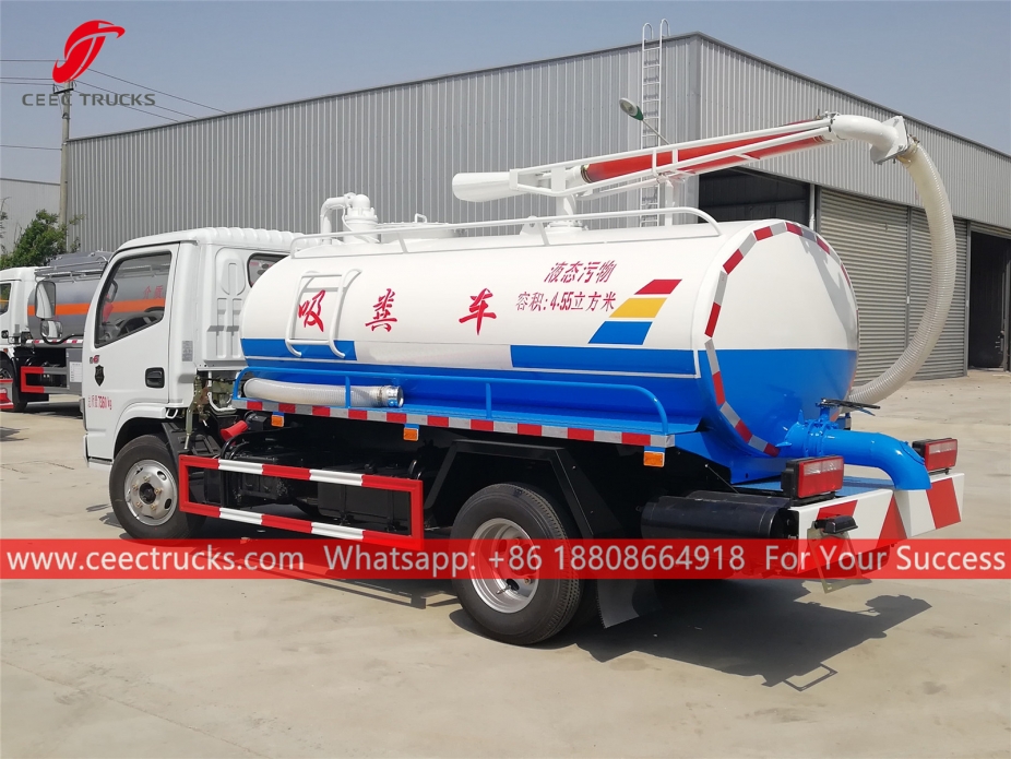 Camion di aspirazione settica da 4.500 litri DongFeng