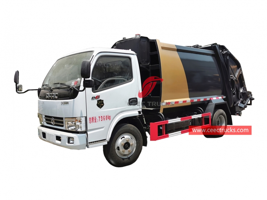 Dongfeng 5CBM camion di compressione dei rifiuti