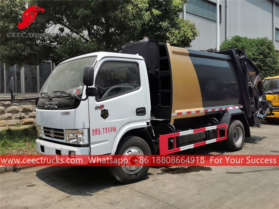 Dongfeng 5CBM camion di compressione dei rifiuti