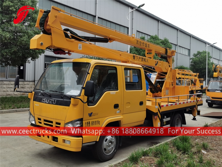 Camion da lavoro con piattaforma aerea ISUZU 14m