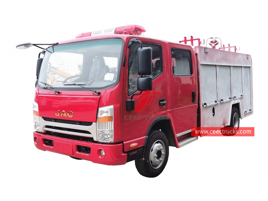 JAC 3CBM Water Tank Fire Truck - CEEC Trucks