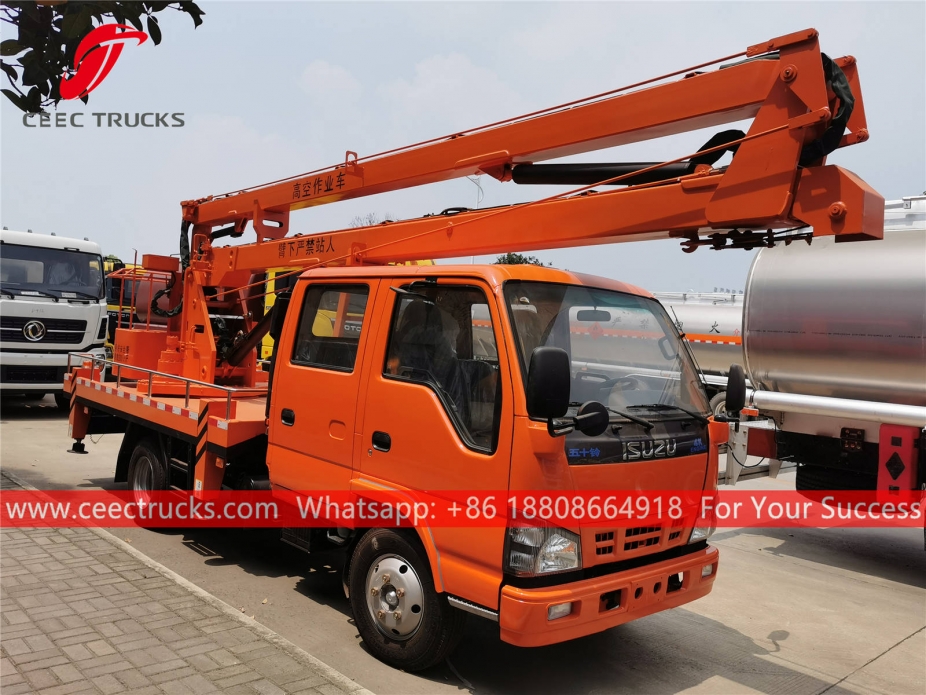 Camion da lavoro con piattaforma aerea ISUZU da 18 m