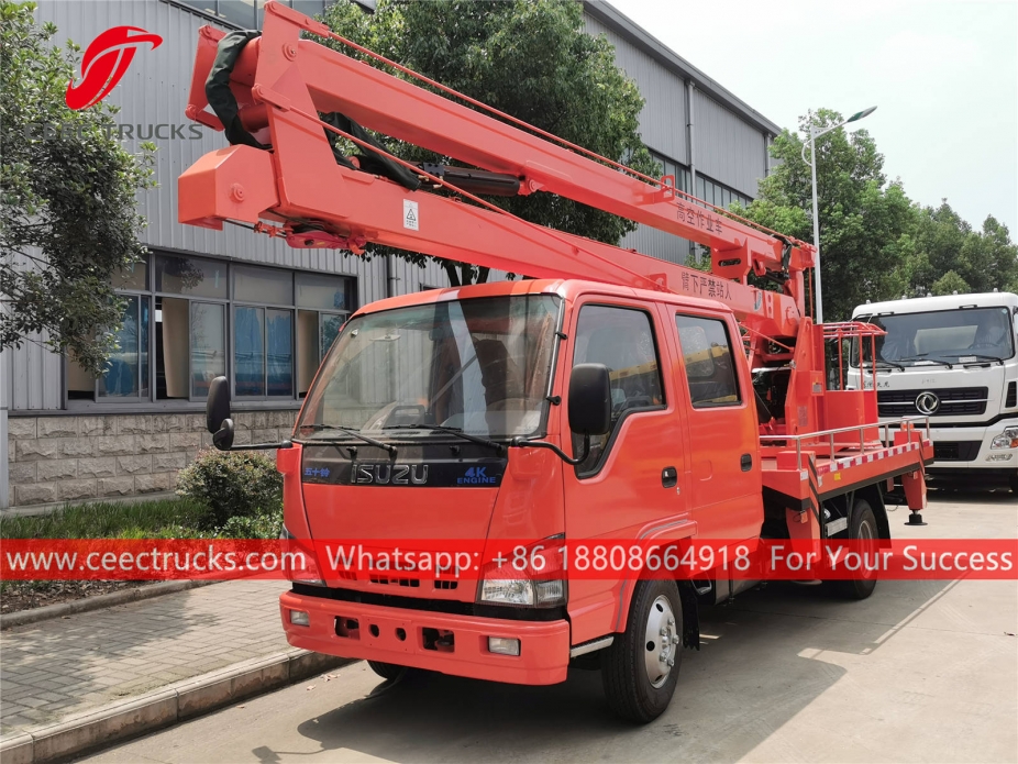 Camion da lavoro con piattaforma aerea ISUZU da 18 m