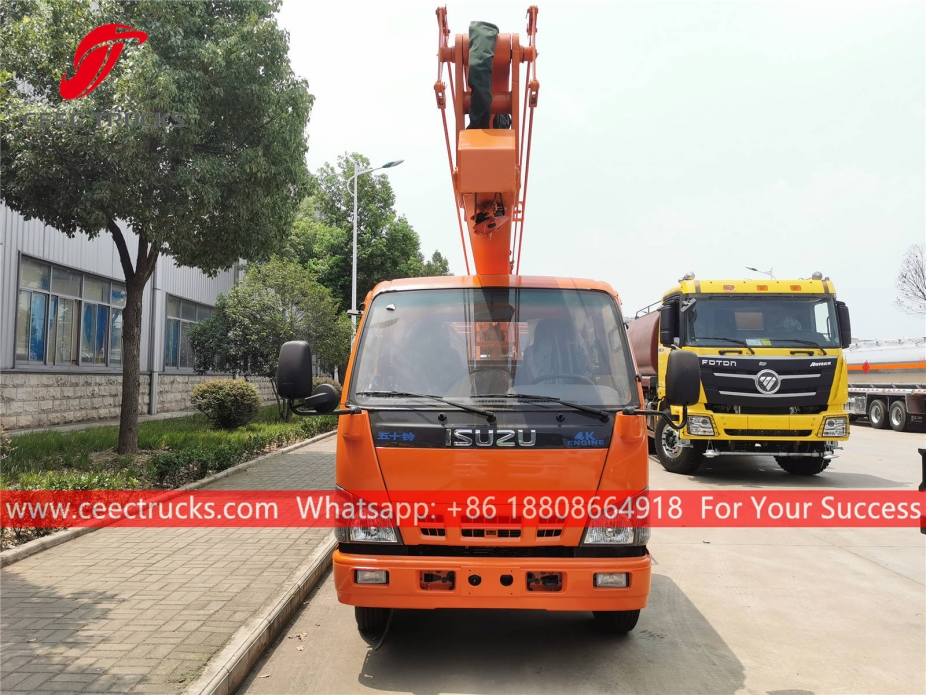 Camion da lavoro con piattaforma aerea ISUZU da 18 m