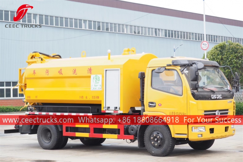 Dongfeng 6CBM Jet combinato e camion aspirante