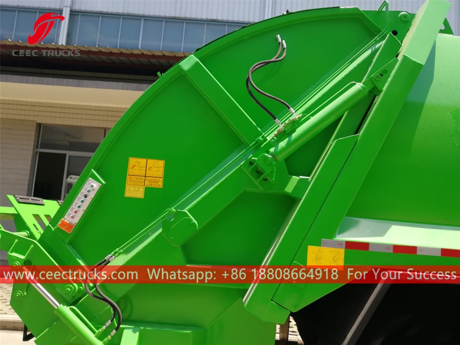 european standard 10,000 liters compressed garbage truck body