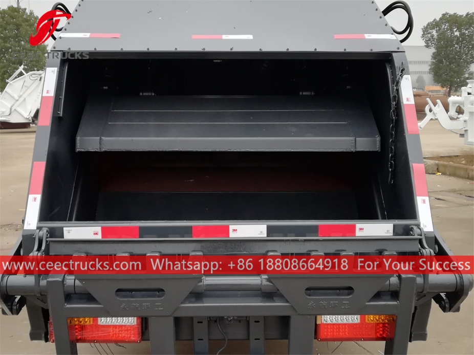 european standard 3,000 liters trash compactor truck upper body