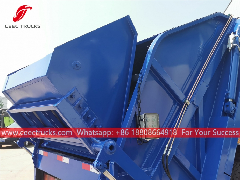 european standard 8,000 liters compressed garbage truck body