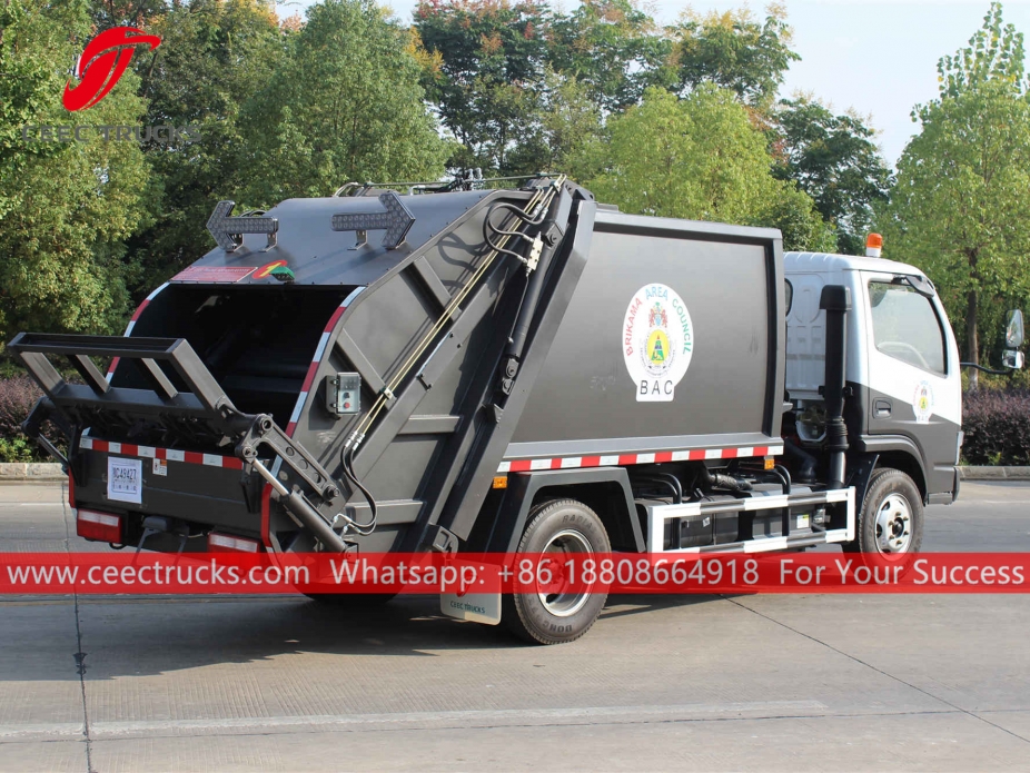 Camion della spazzatura a compressione Gambia 6CBM