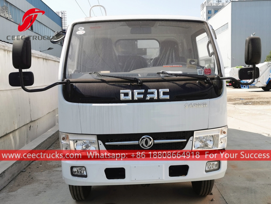 Dongfeng 6CBM camion della spazzatura con caricamento posteriore