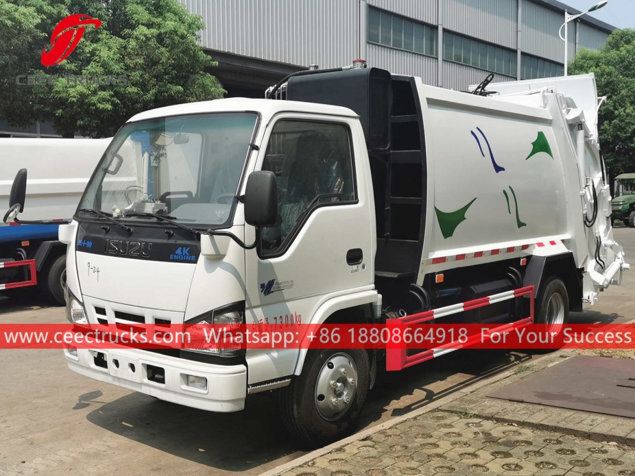 ISUZU 6CBM Camion della spazzatura a carico posteriore