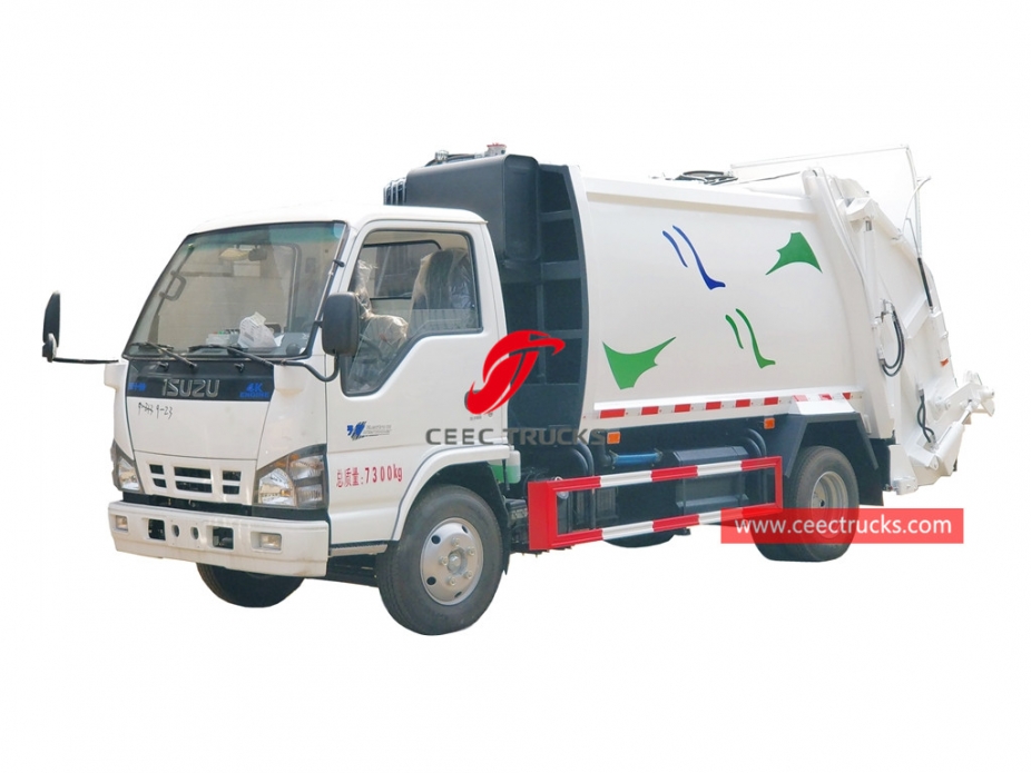 ISUZU 6CBM Camion della spazzatura a carico posteriore