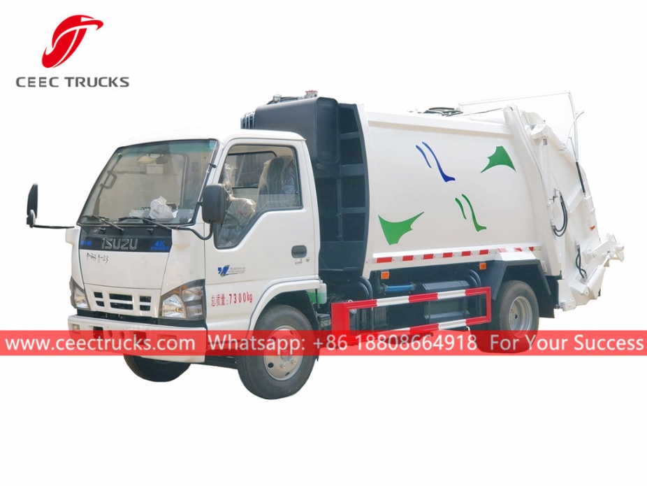 ISUZU 6CBM Camion della spazzatura a carico posteriore