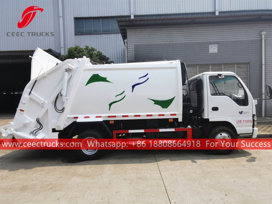 ISUZU 6CBM Camion della spazzatura a carico posteriore