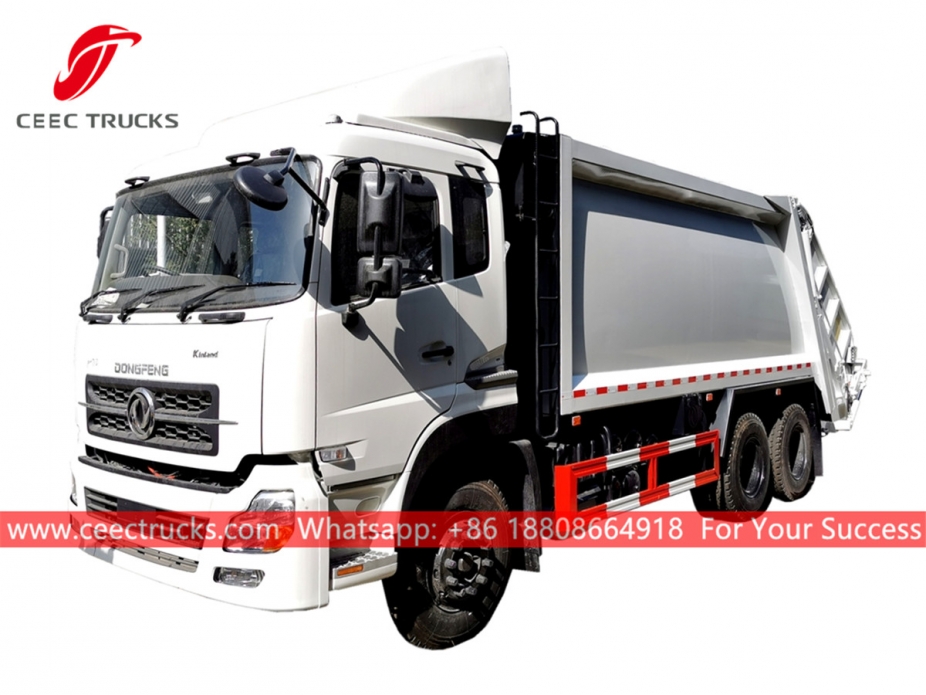 Dongfeng 6*4 RHD camion compressore rifiuti