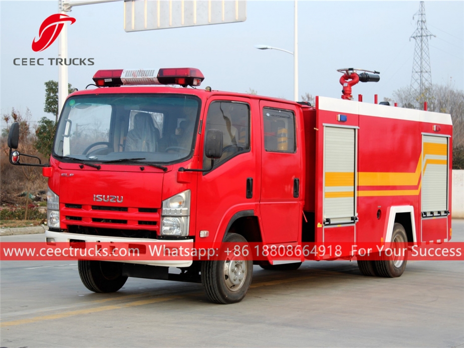 ISUZU 4+1CBM fire fighting truck