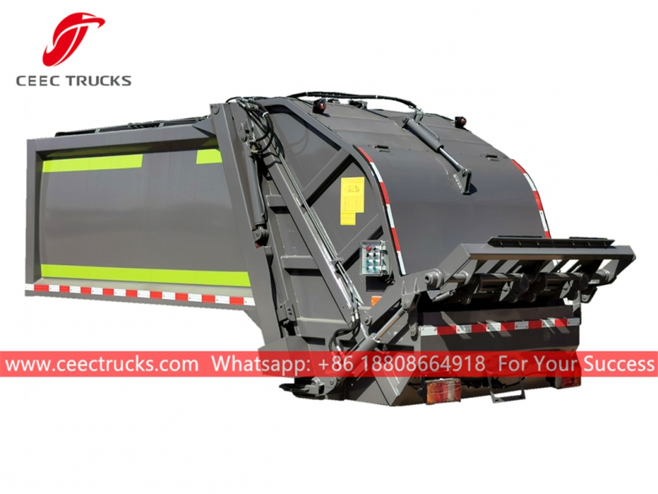 New designed 6,000 liters compressing garbage truck body