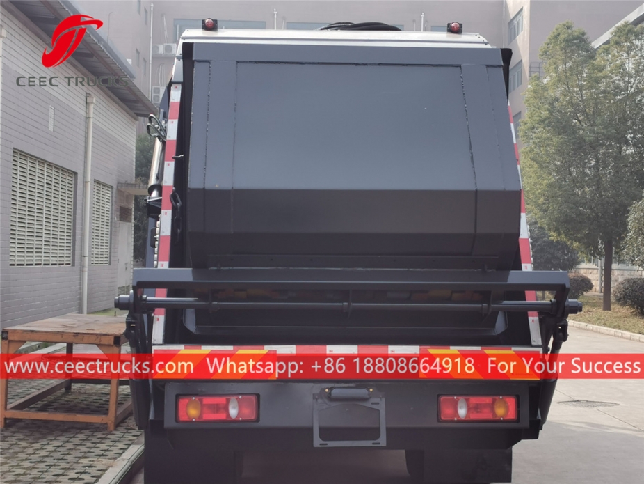 New designed 14,000 liters waste compactor truck body