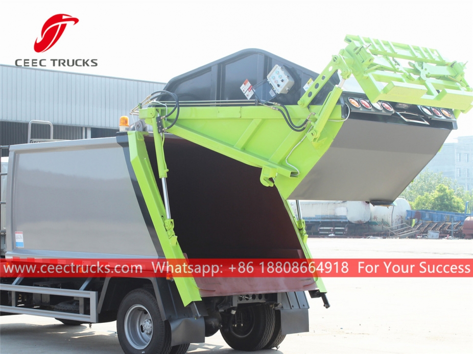 European standard 5,000 liters refuse compression truck body kit