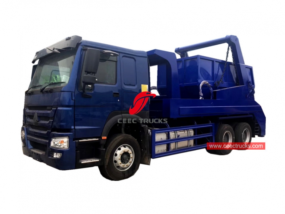 WHOO RHD Camion della spazzatura con braccio oscillante