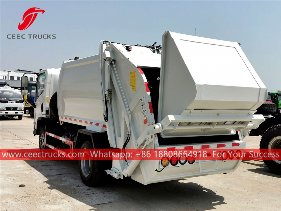 Factory price ISUZU 5CBM Garbage compression truck for exporting