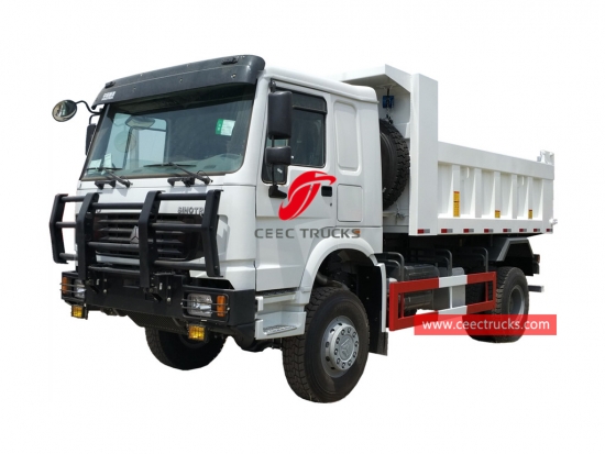 HOWO all wheel drive 4x4 tipper lorry