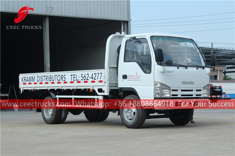 ISUZU 4×2 flat body truck for sale