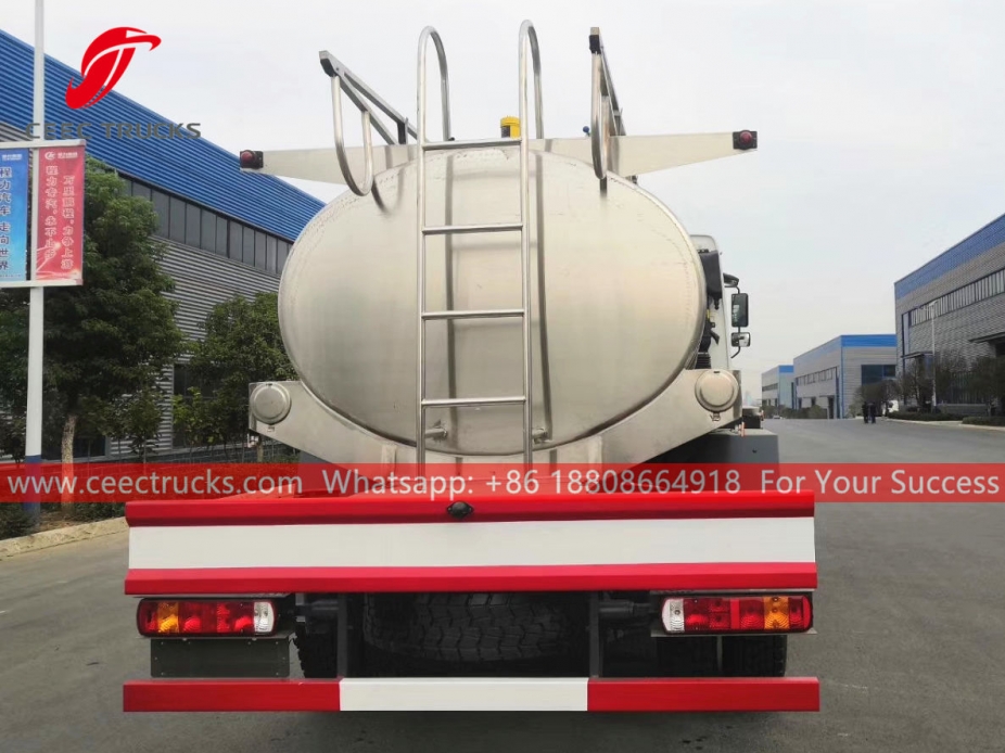 HOWO stainless steel milk tank truck