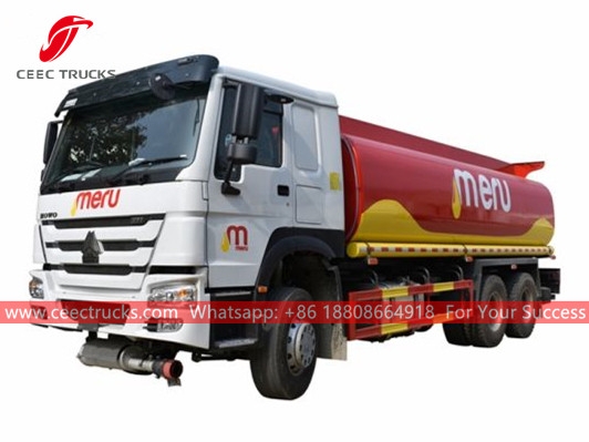 HOWO 6×4 371HP fuel tanker truck